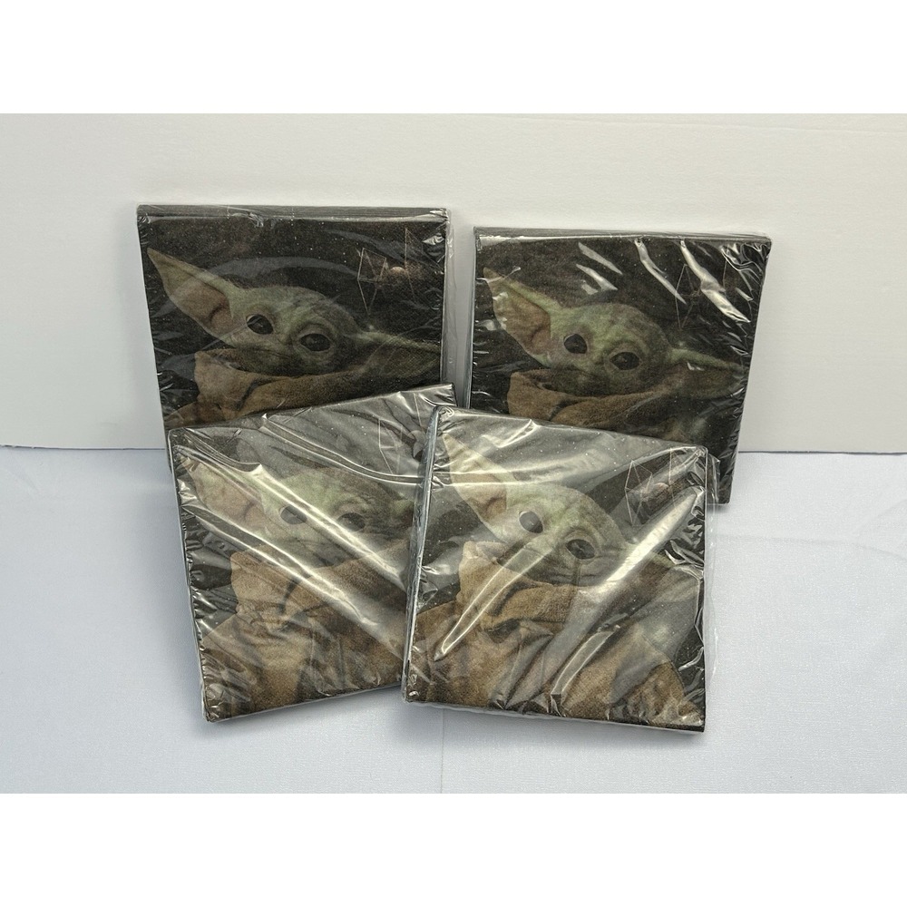 Star Wars Party Napkins Darth Vader Black White 16 Ct Lot of 4 Packs Sealed